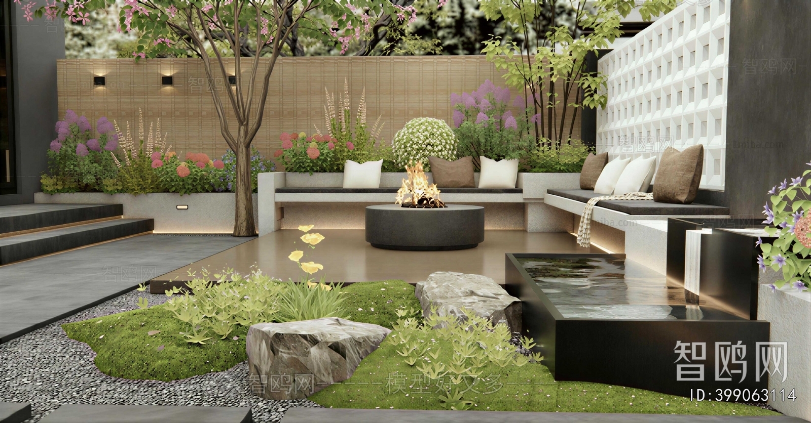 Modern Courtyard/landscape