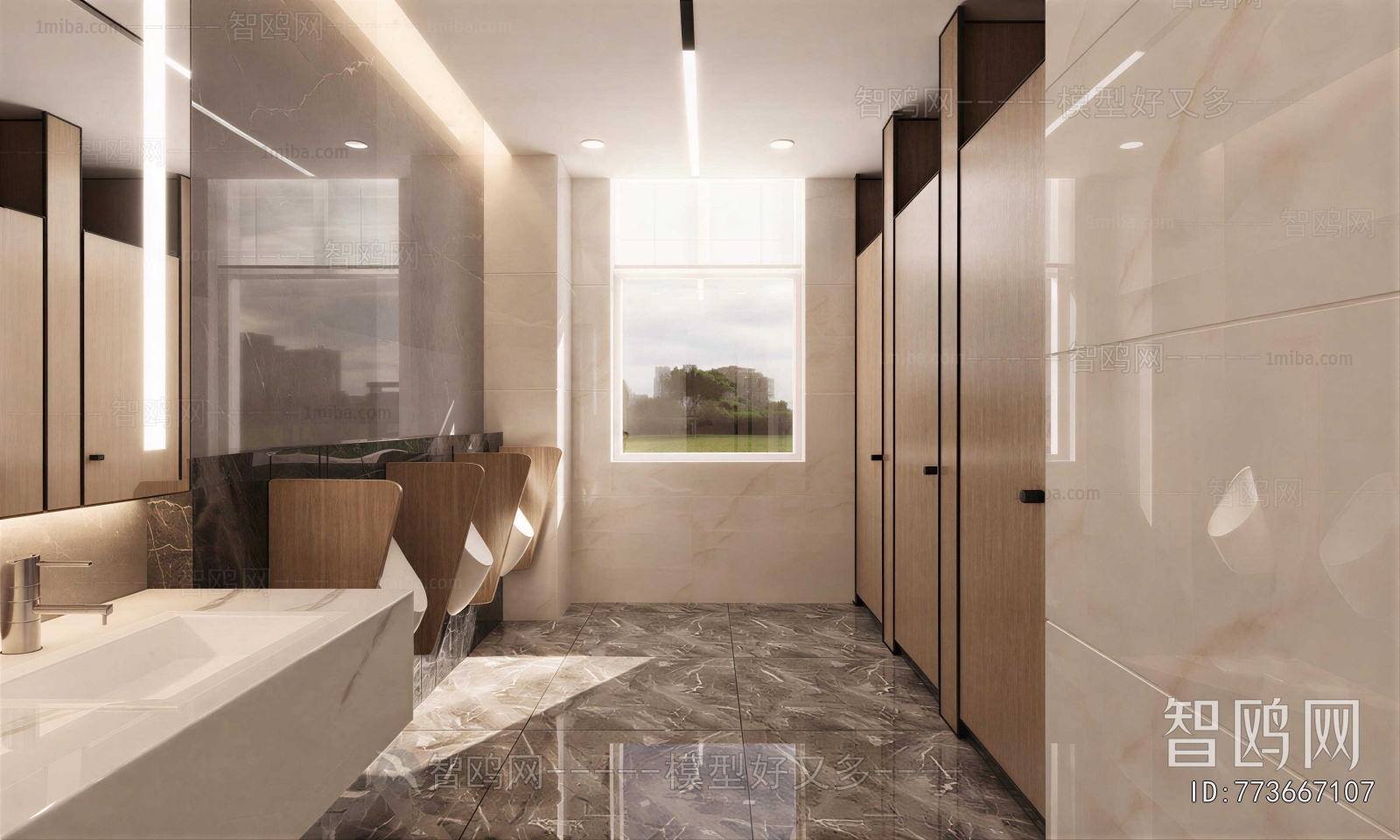 Modern Public Toilet