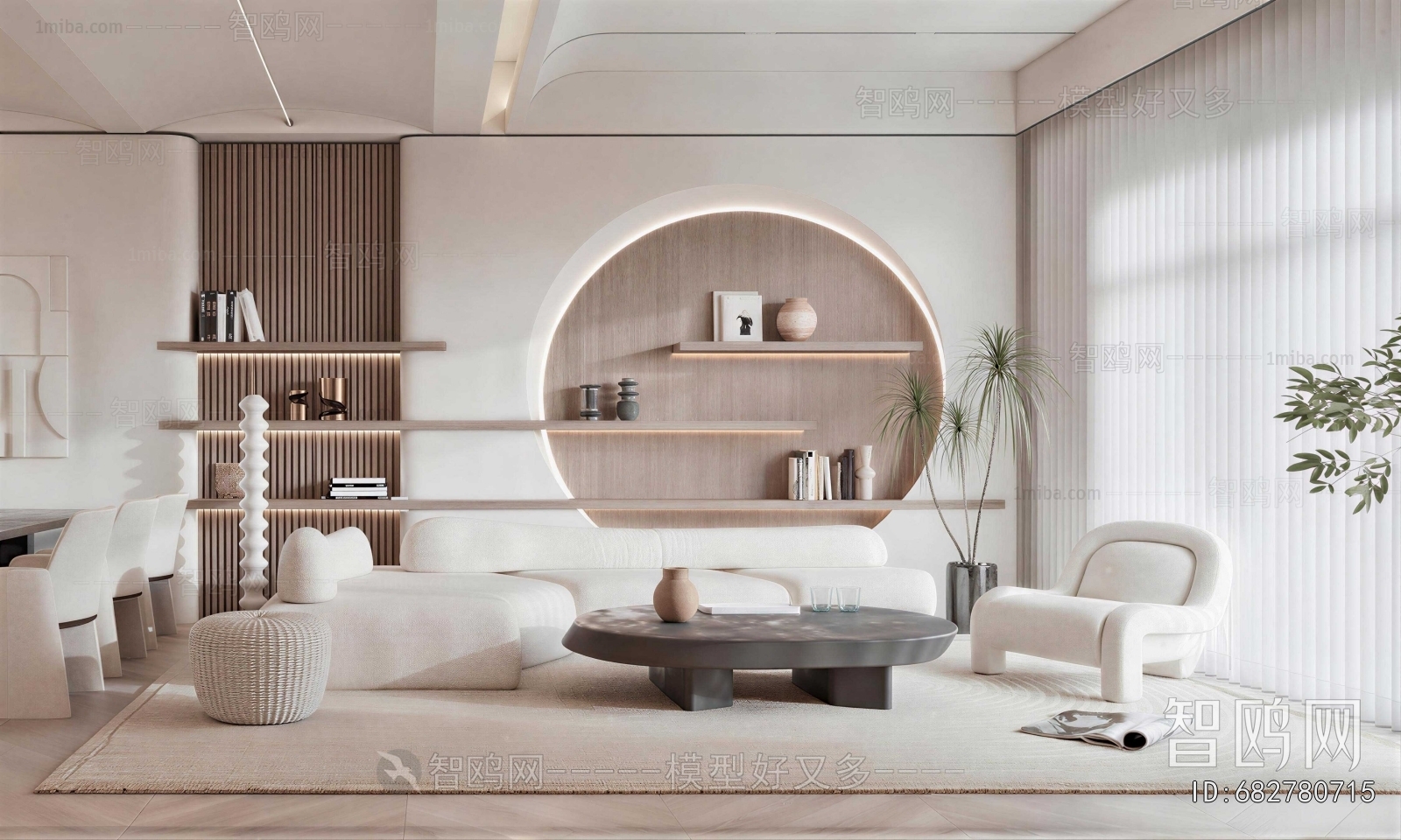 Wabi-sabi Style A Living Room