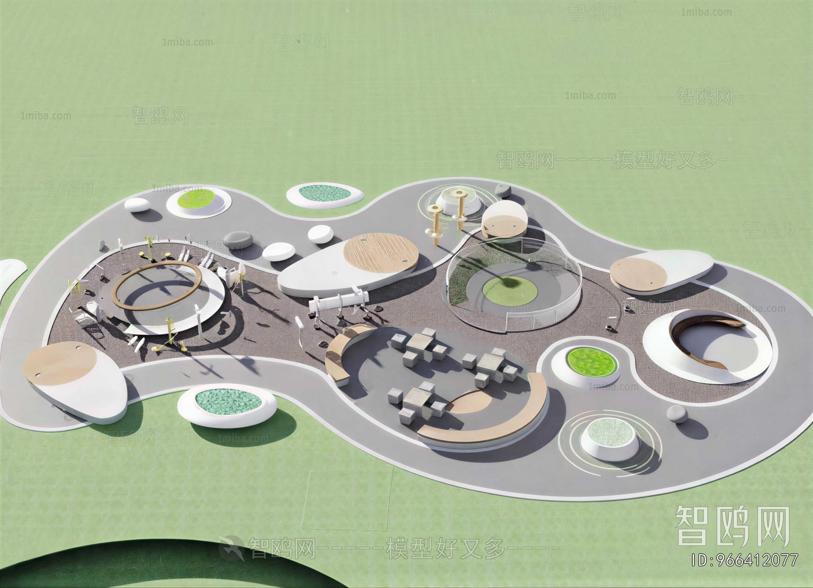Modern Park Landscape