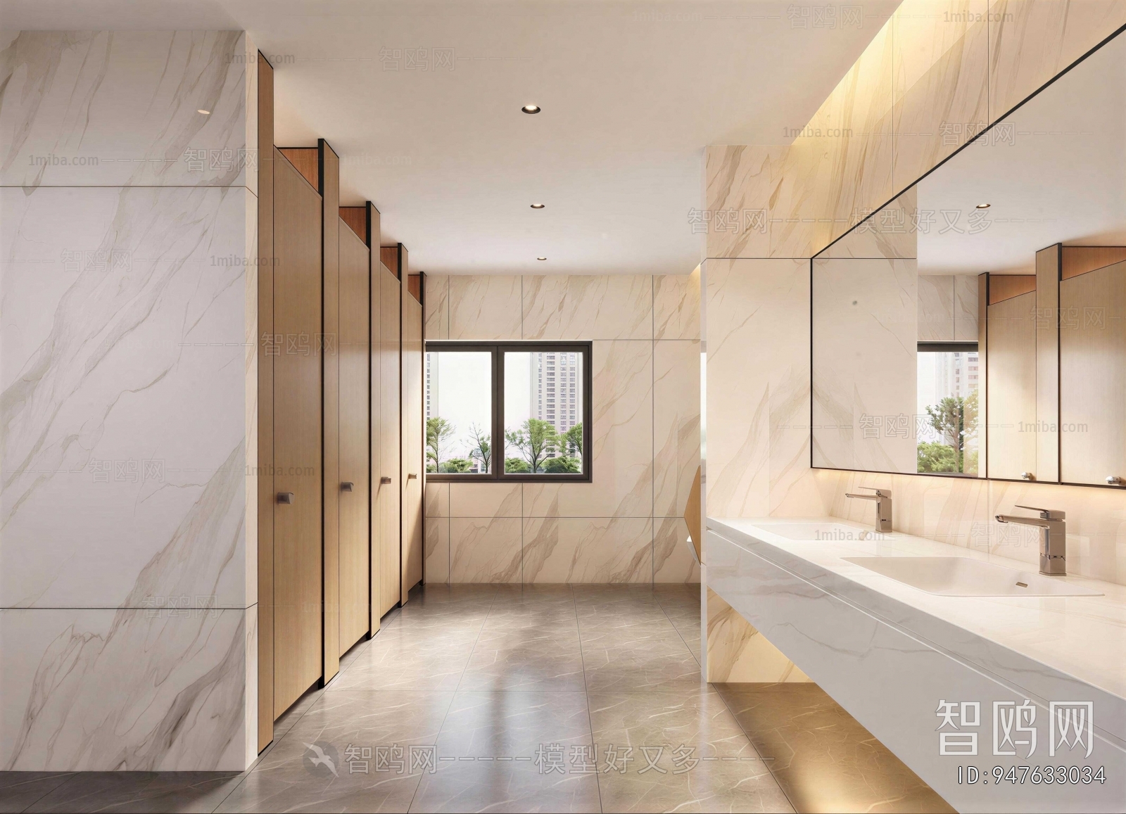Modern Public Toilet