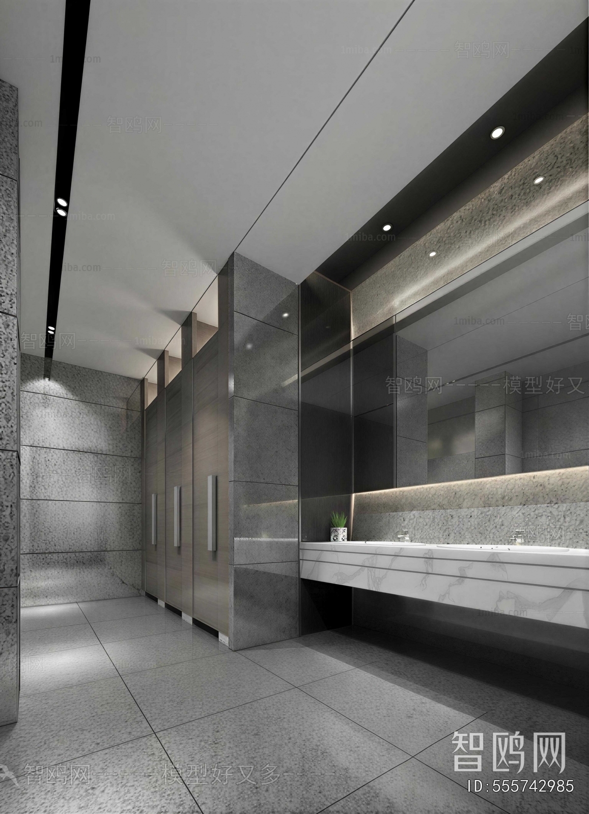Modern Public Toilet