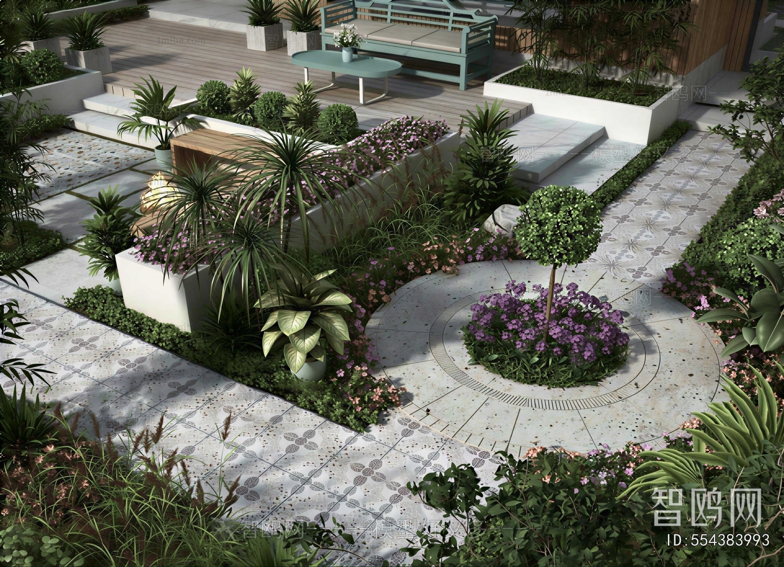 Modern Courtyard/landscape