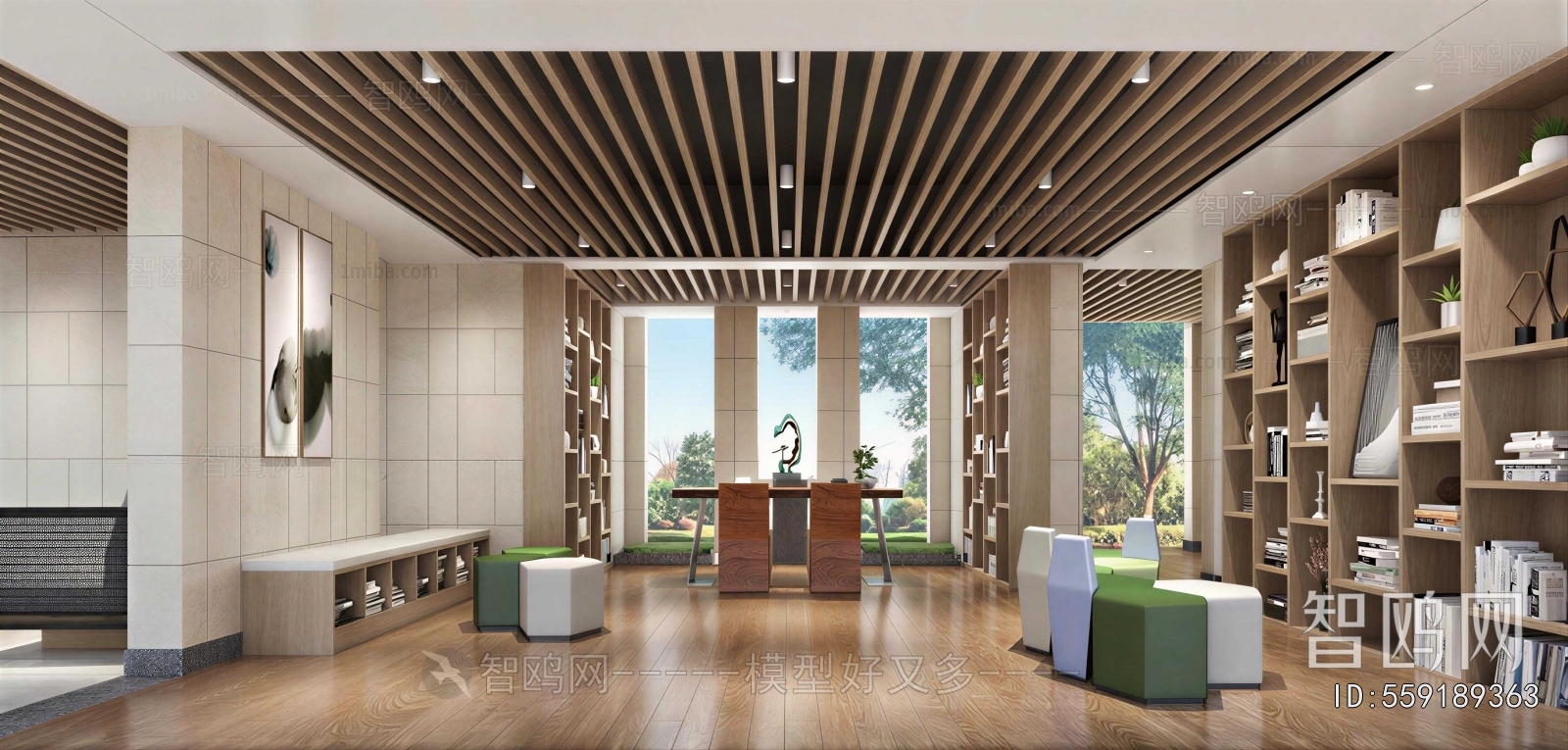 Modern Bookstore Book Bar