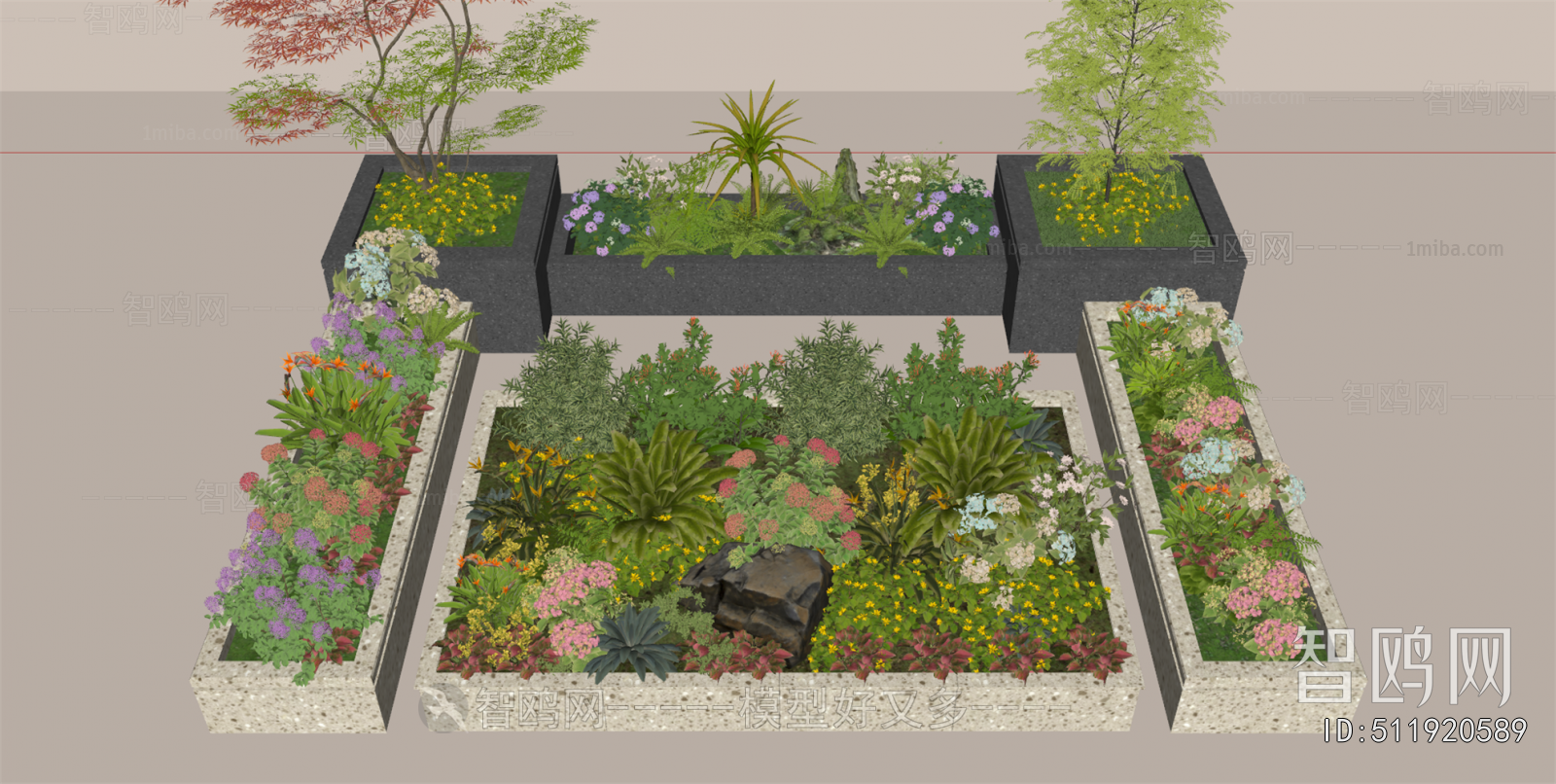 Modern Flower Bed, Flower Bowl, Flower Box