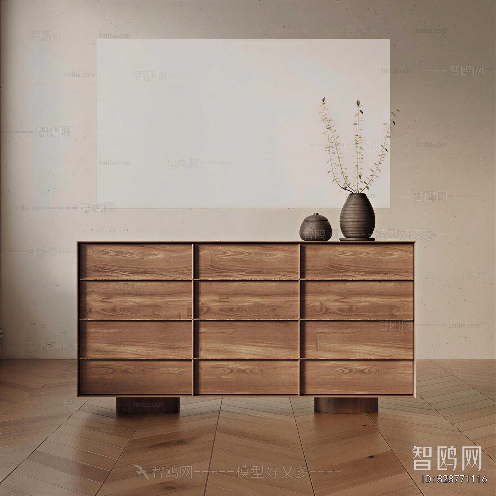 Wabi-sabi Style Entrance Cabinet