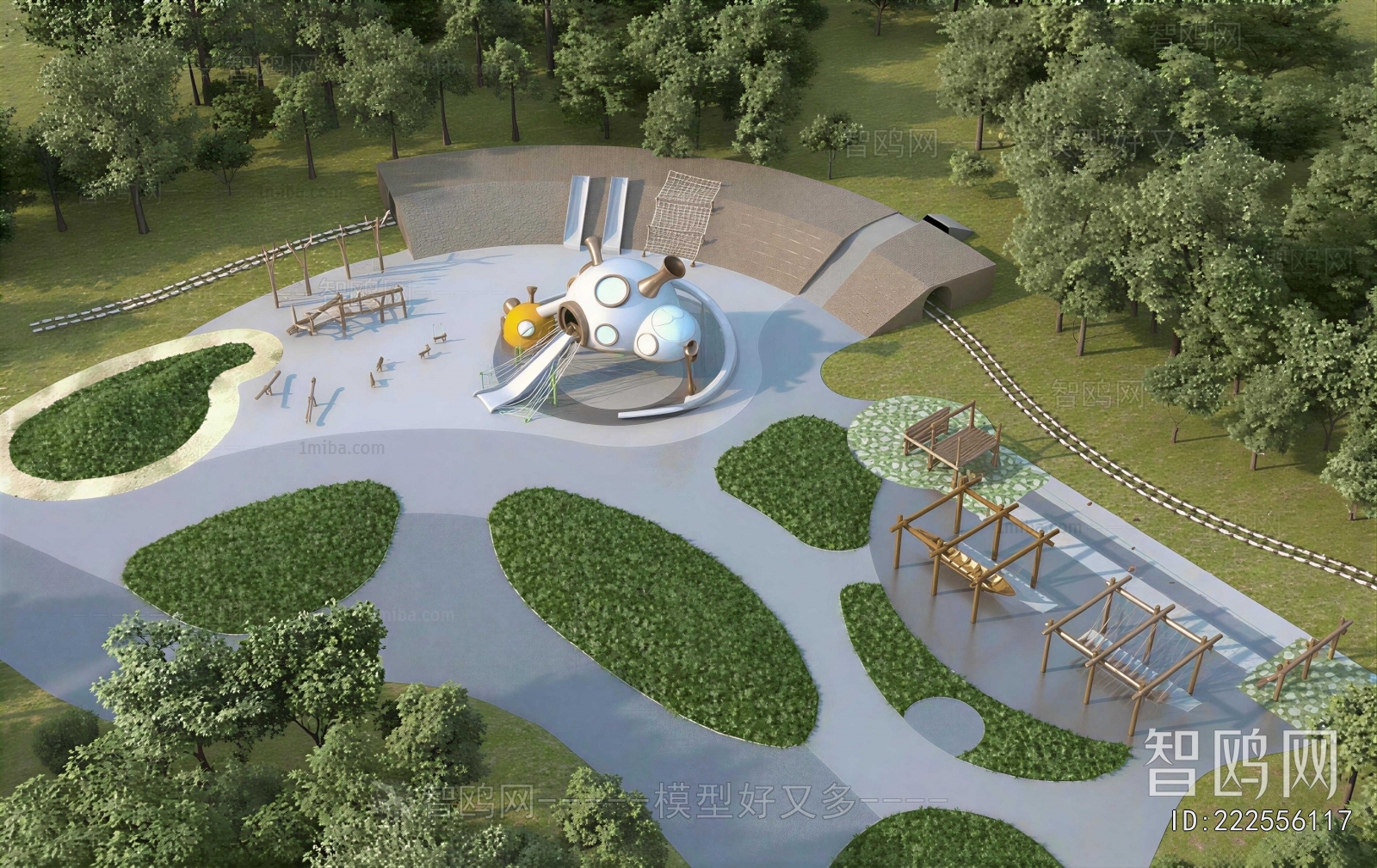 Modern Park Landscape
