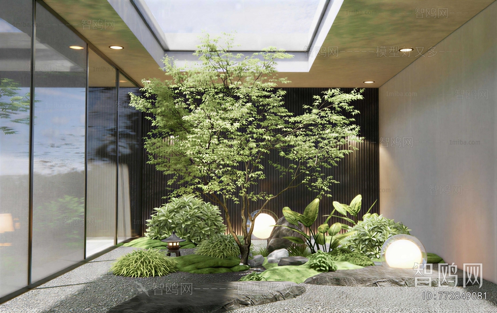 Modern Courtyard/landscape