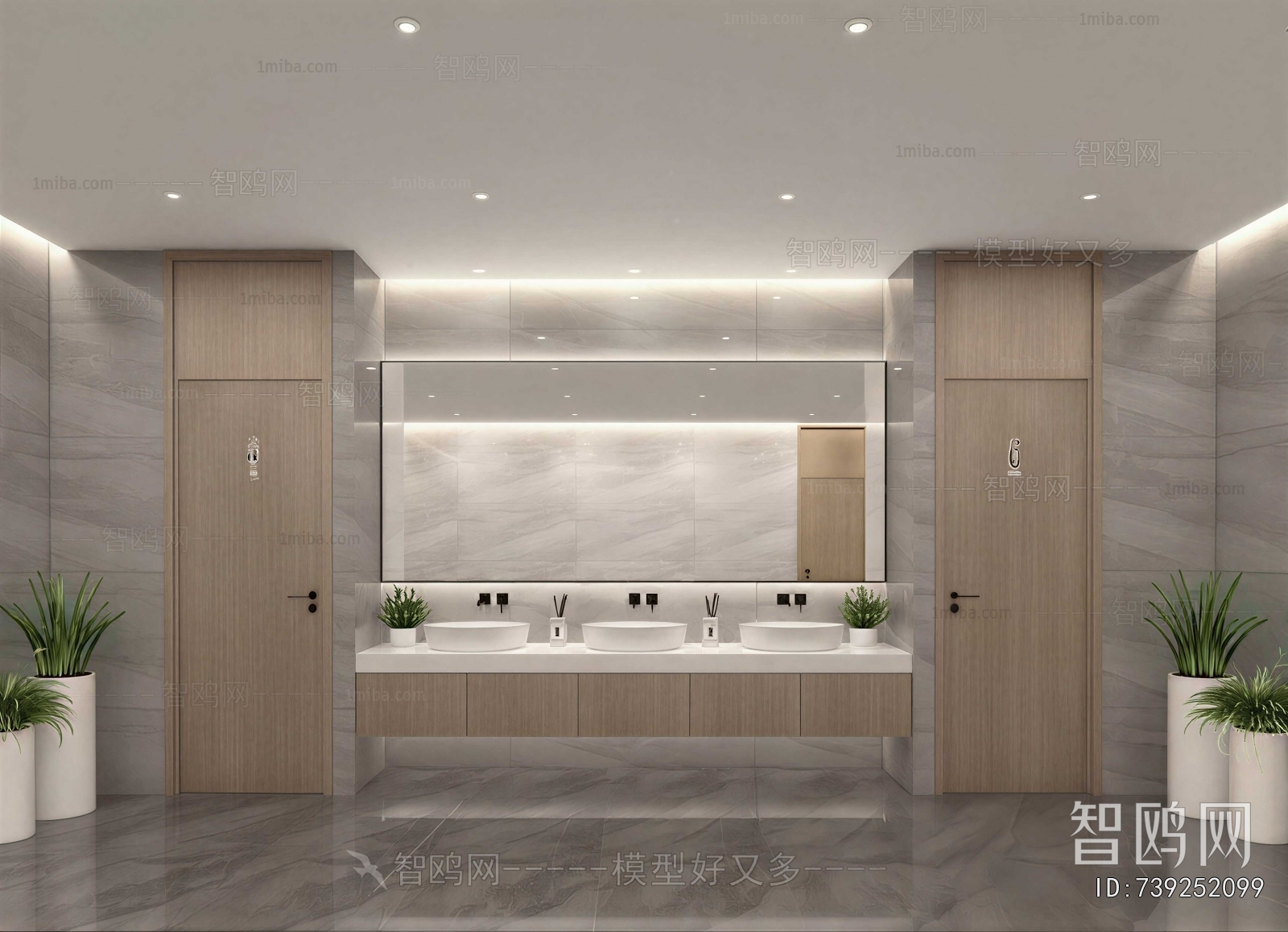 Modern Public Toilet