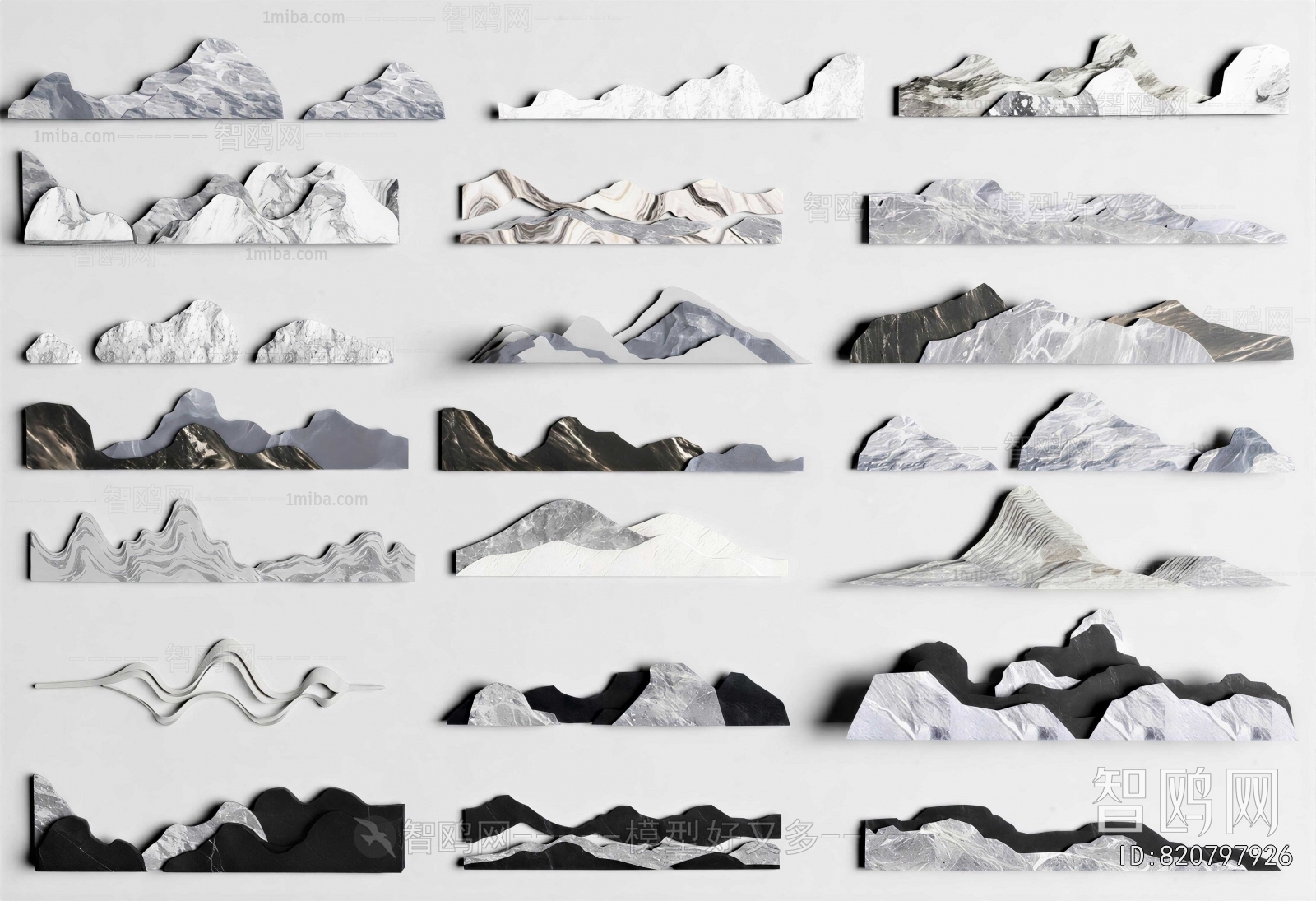 New Chinese Style Rockery Waterscape