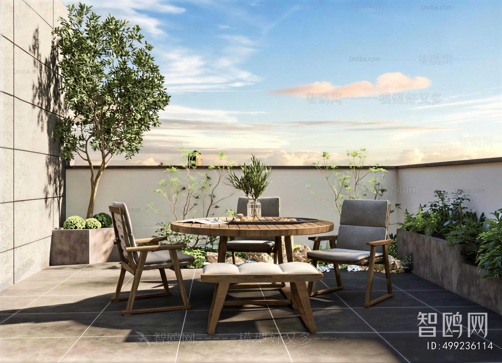 Modern Courtyard/landscape