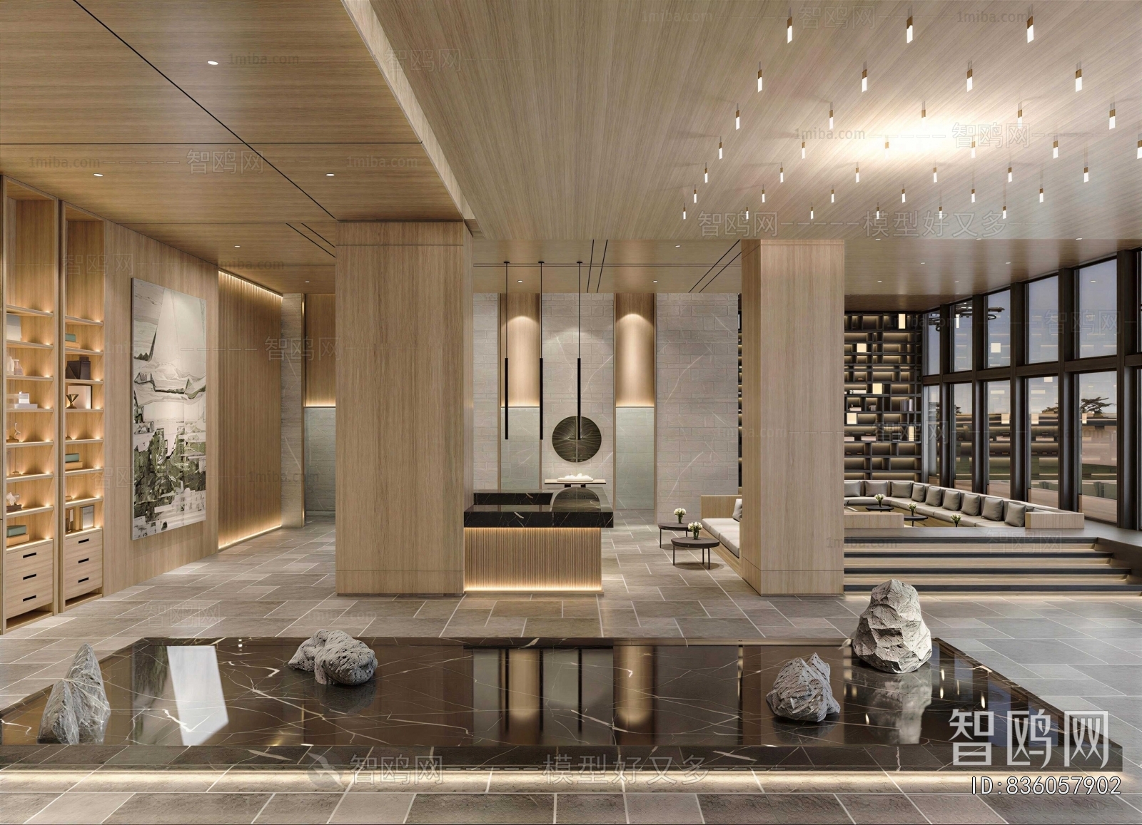 New Chinese Style Lobby Hall