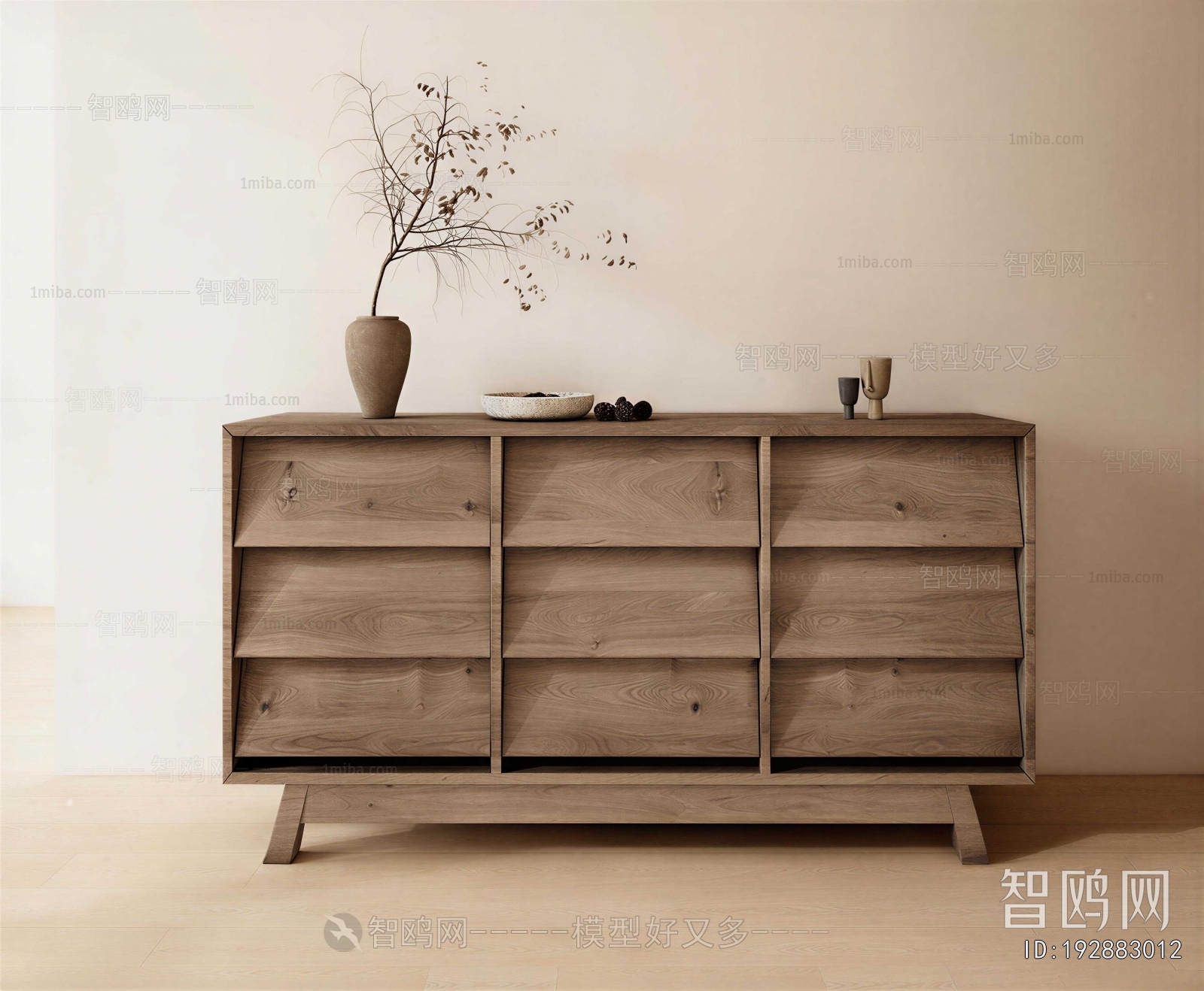 Wabi-sabi Style Entrance Cabinet