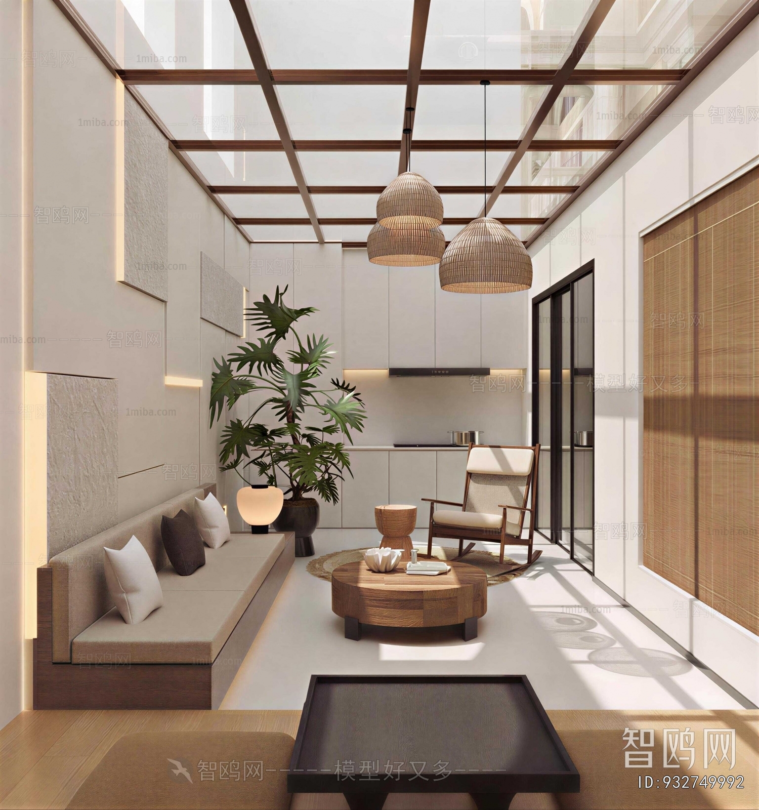 Japanese Style Glass Sun Room