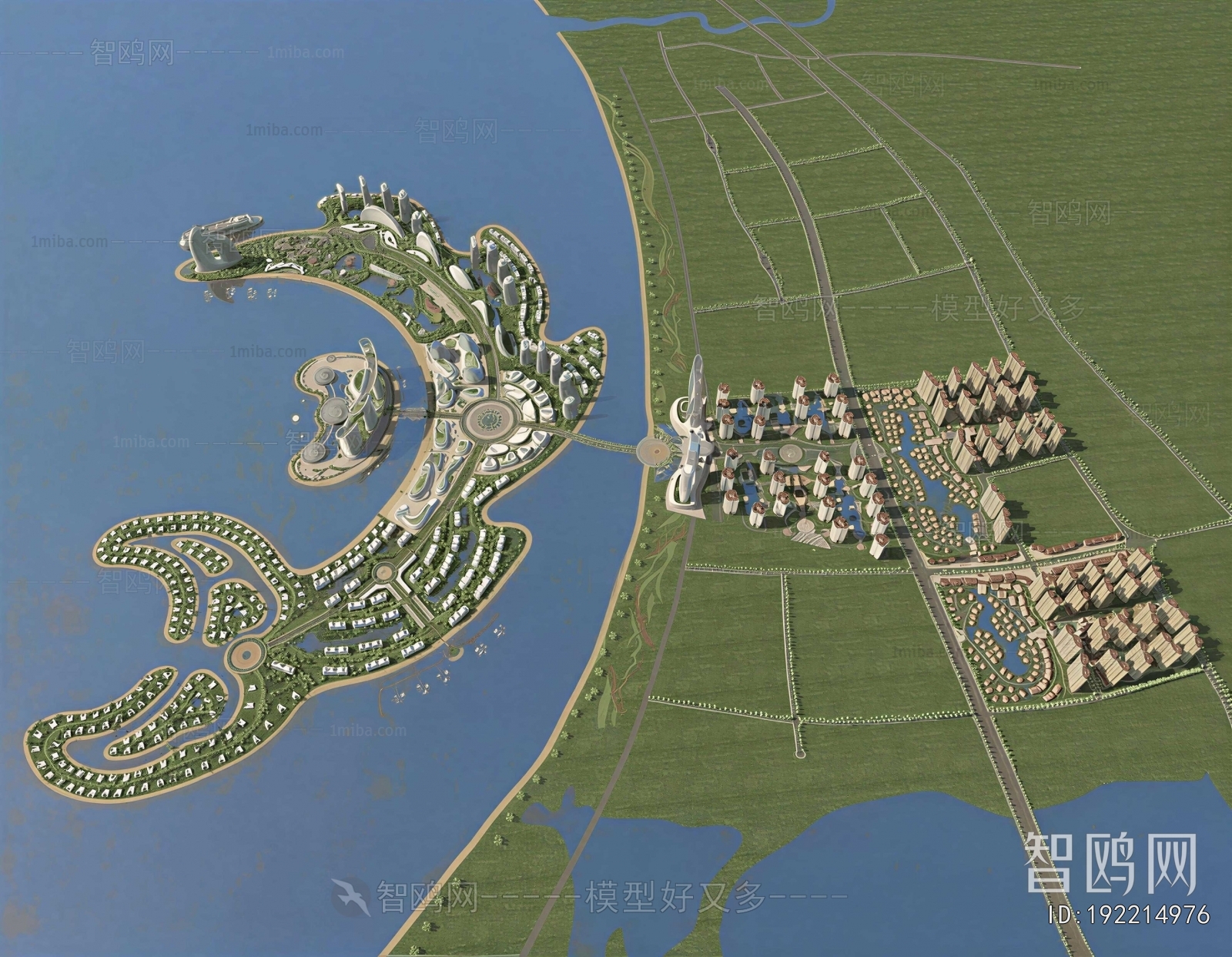 Modern Architectural Bird's-eye View Planning