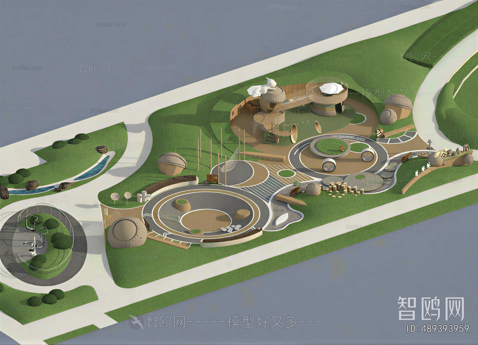 Modern Park Landscape