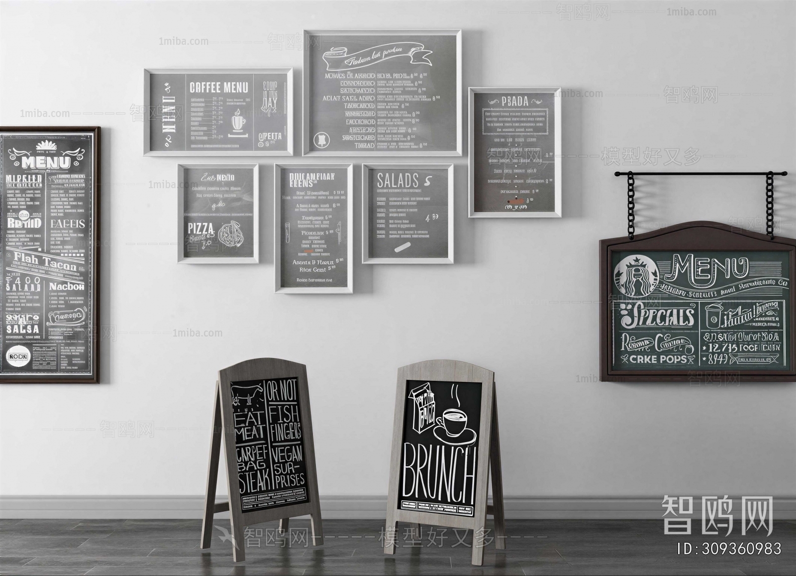 Retro Style Blackboard/whiteboard