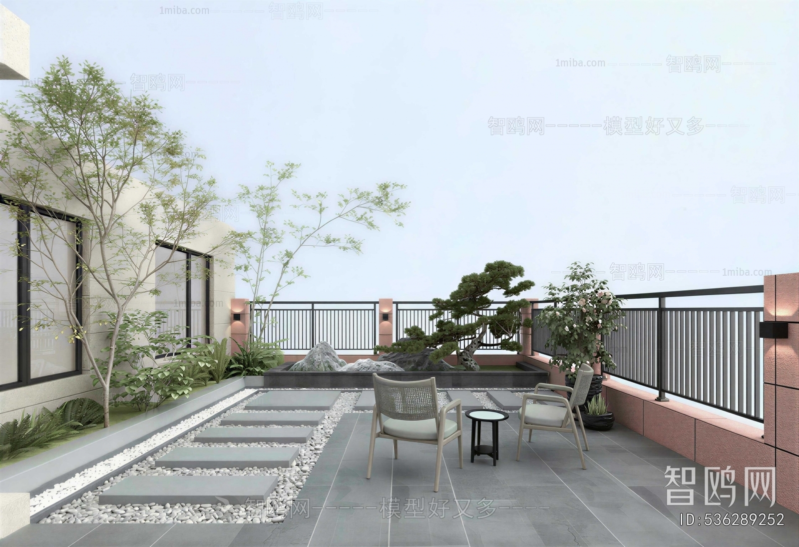 New Chinese Style Terrace
