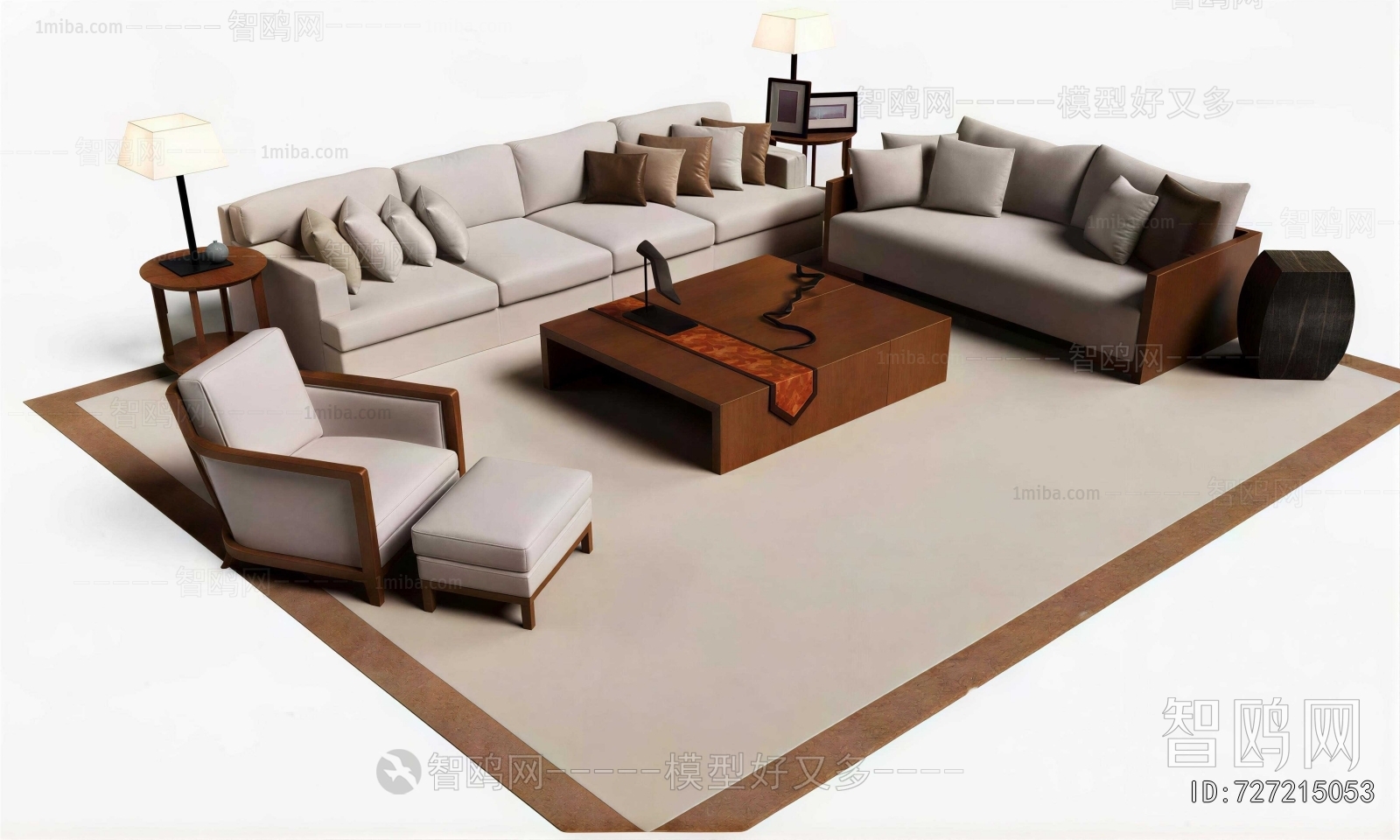 New Chinese Style Sofa Combination