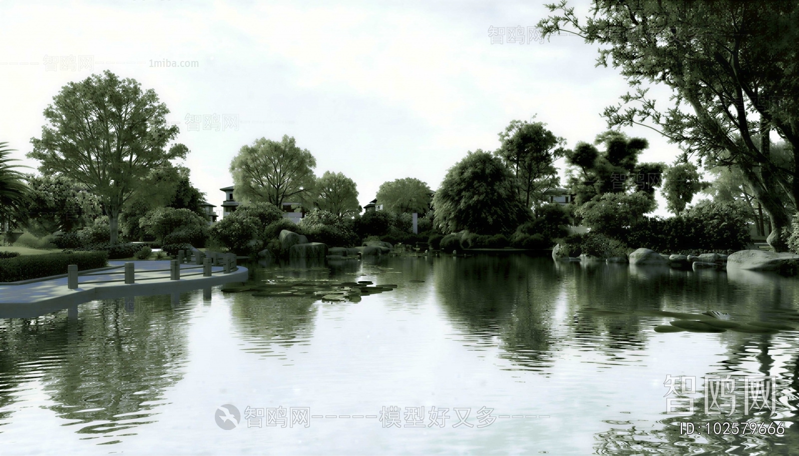 Modern Park Landscape