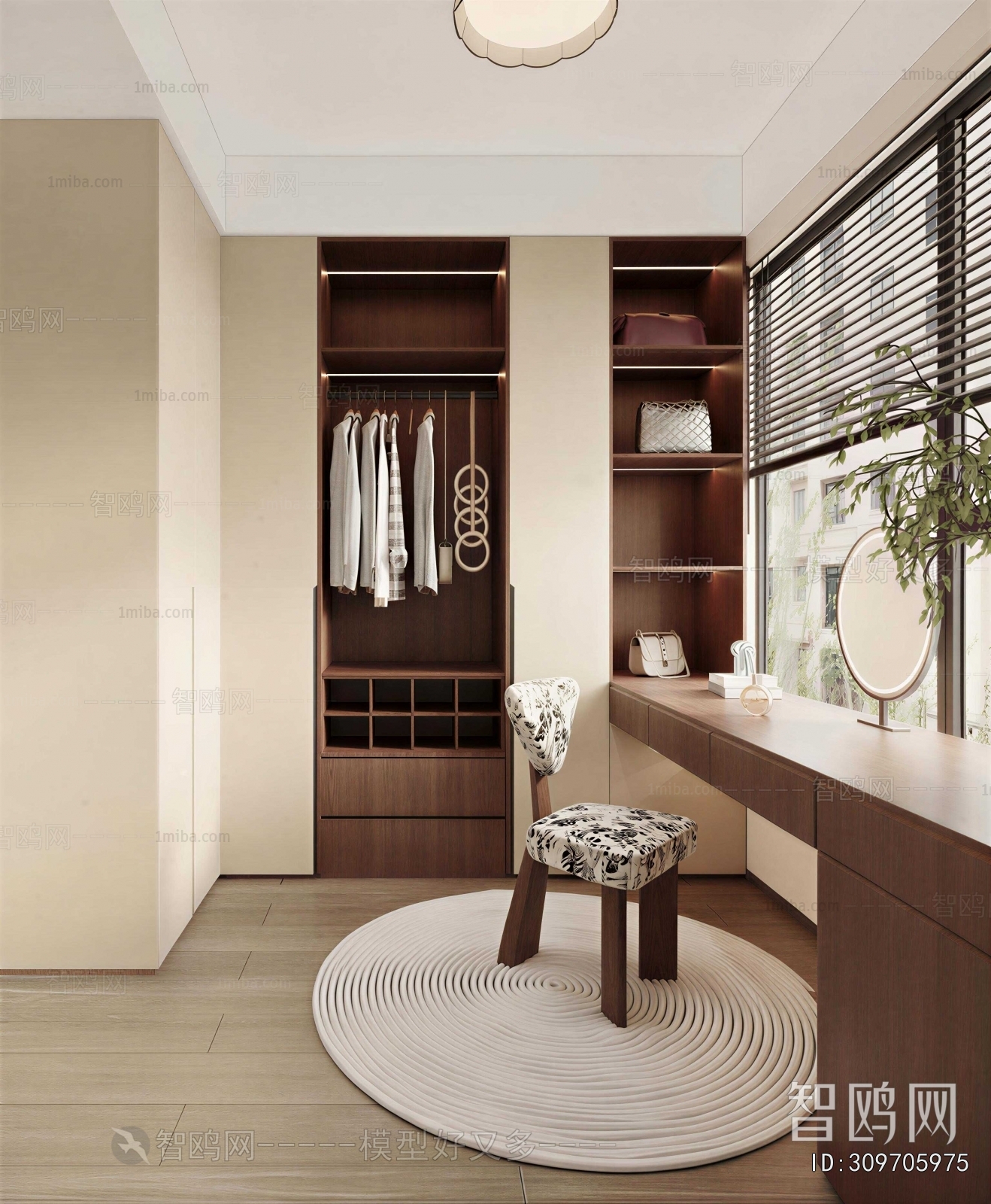 Modern Clothes Storage Area
