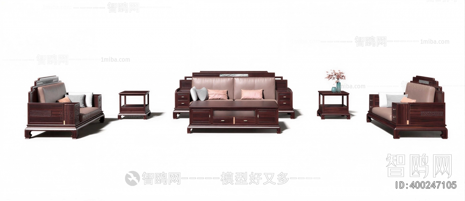 New Chinese Style Double Bed