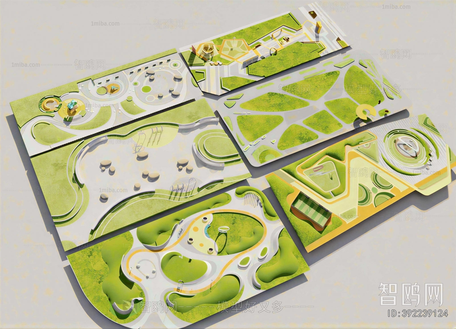 Modern Park Landscape