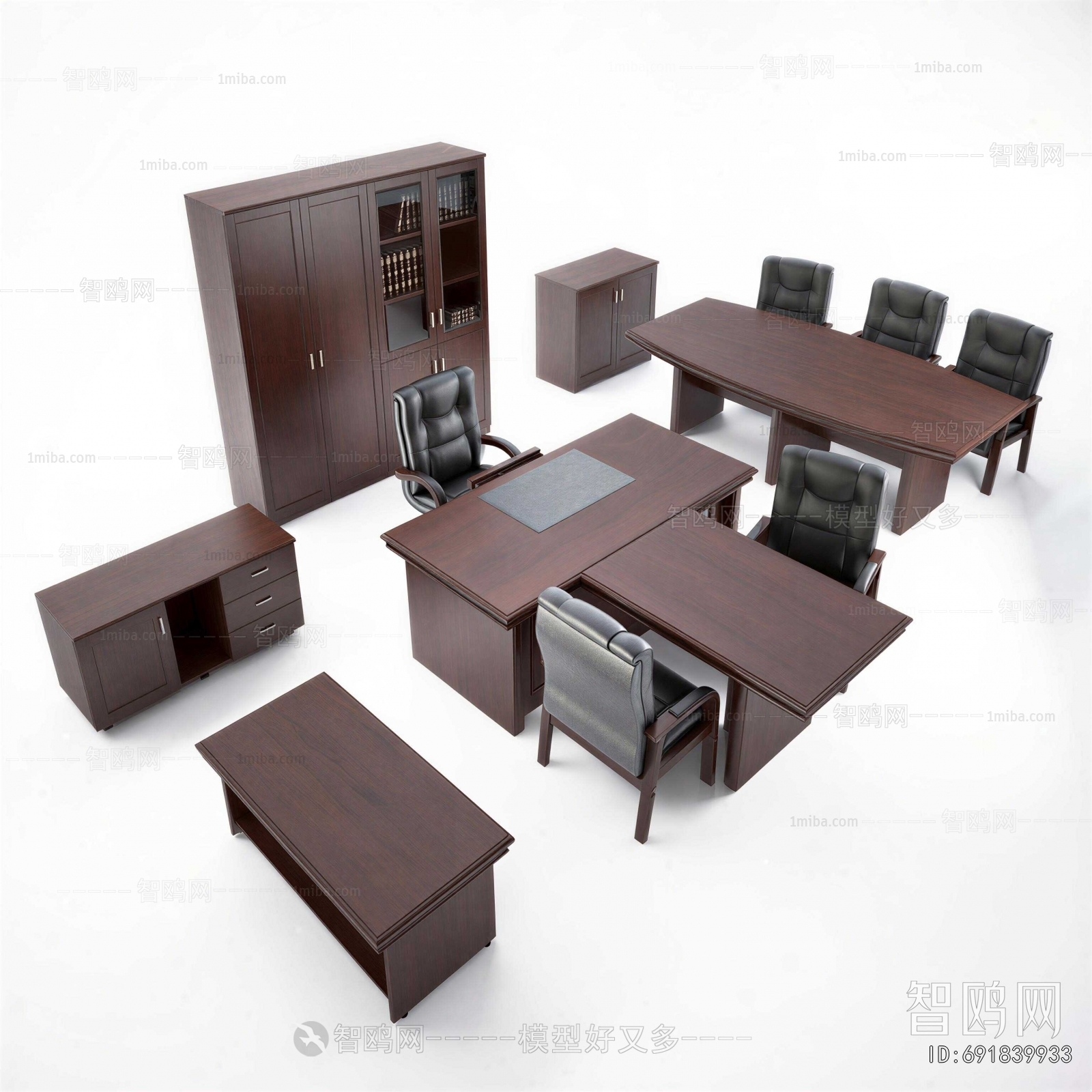 New Chinese Style Office Desk And Chair
