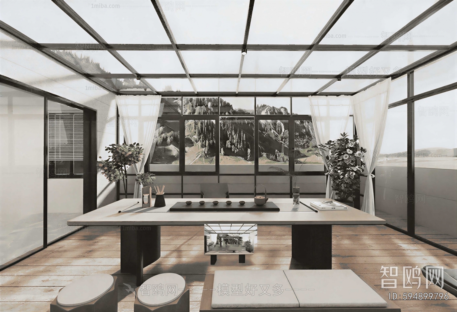 Chinese Style Glass Sunshine Room