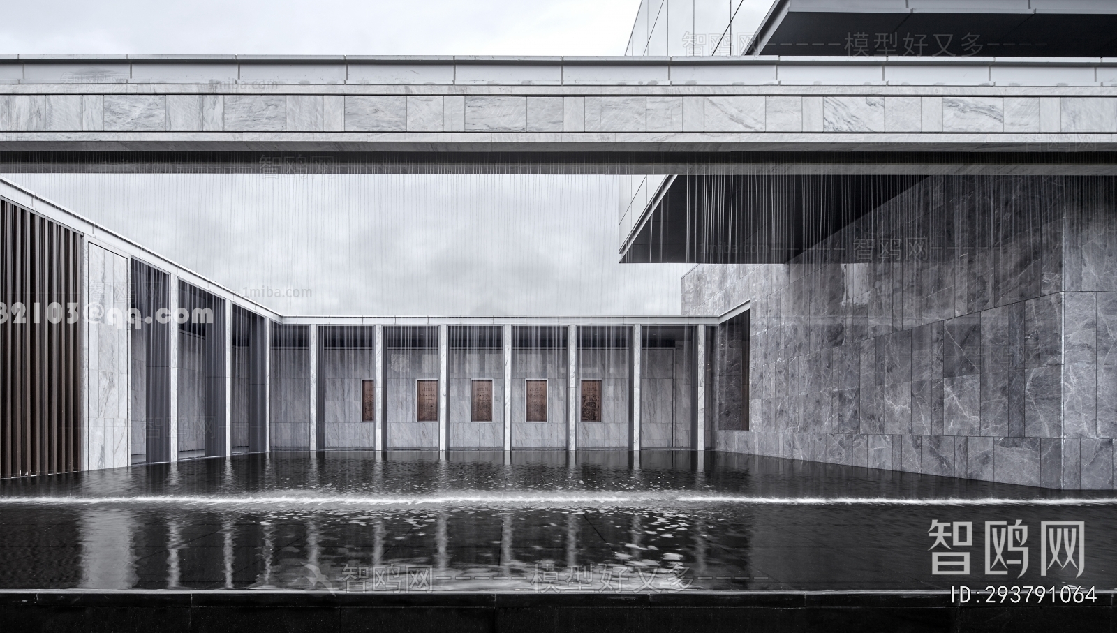New Chinese Style Appearance Of Commercial Building