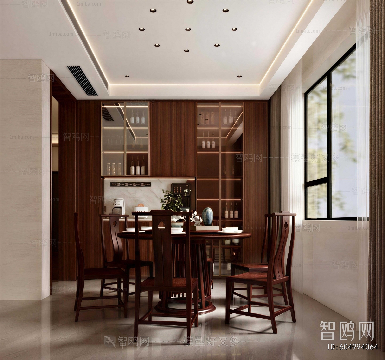 New Chinese Style Dining Room
