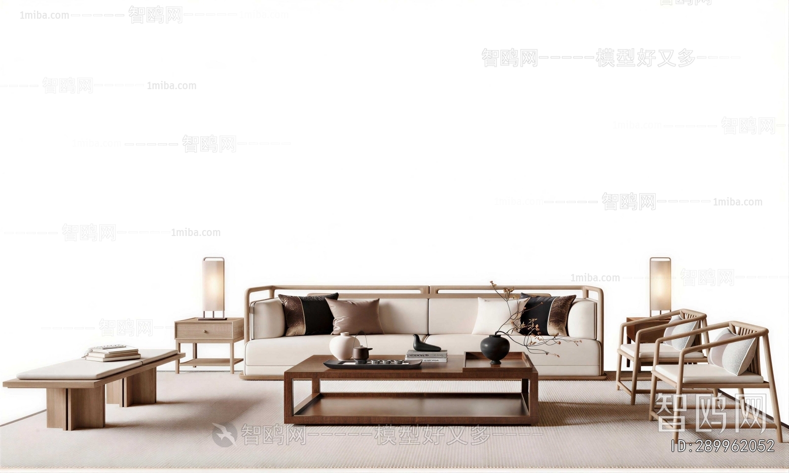 New Chinese Style Sofa Combination