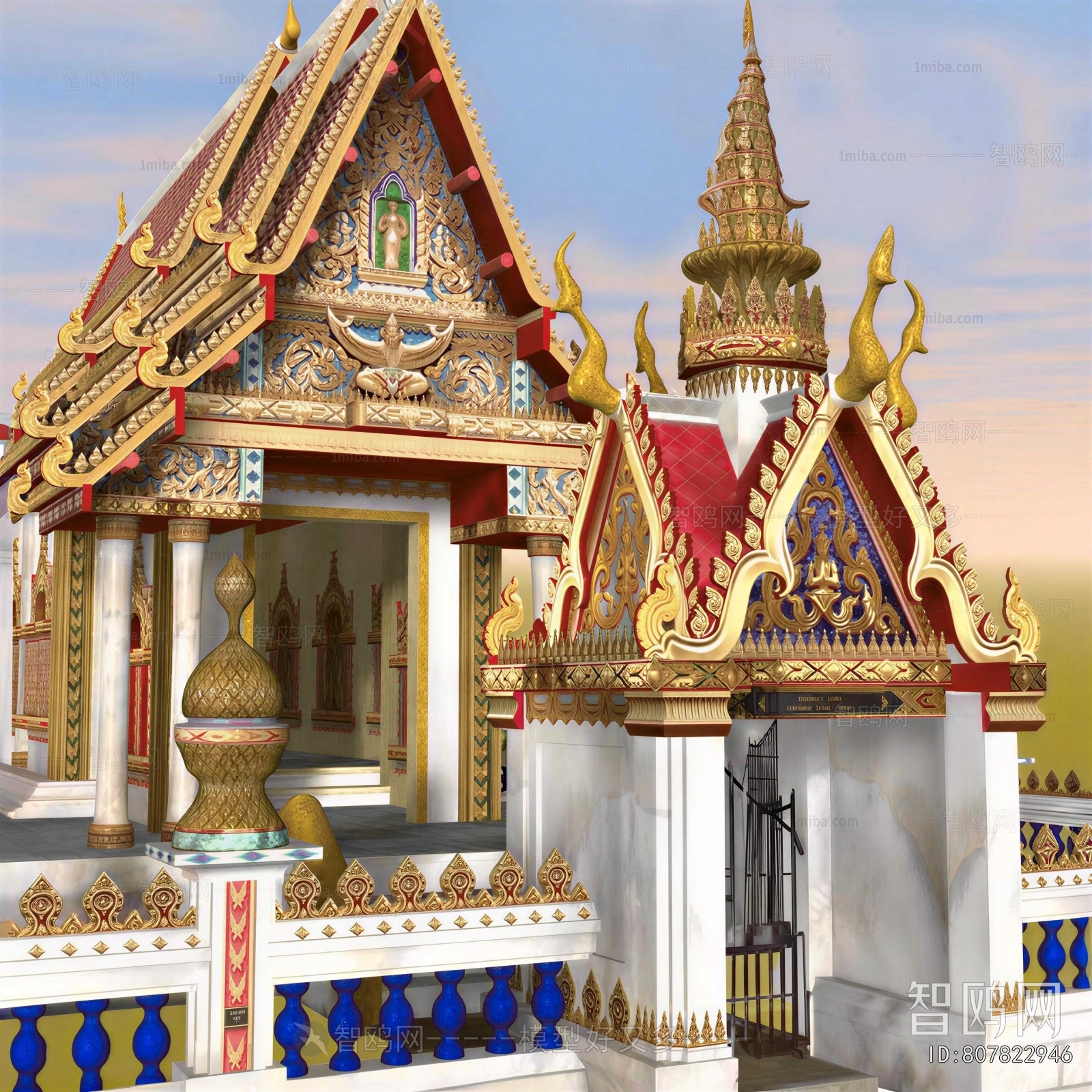 Southeast Asian Style Religious Architecture