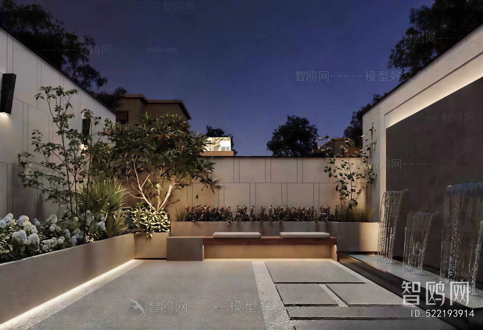New Chinese Style Courtyard/landscape