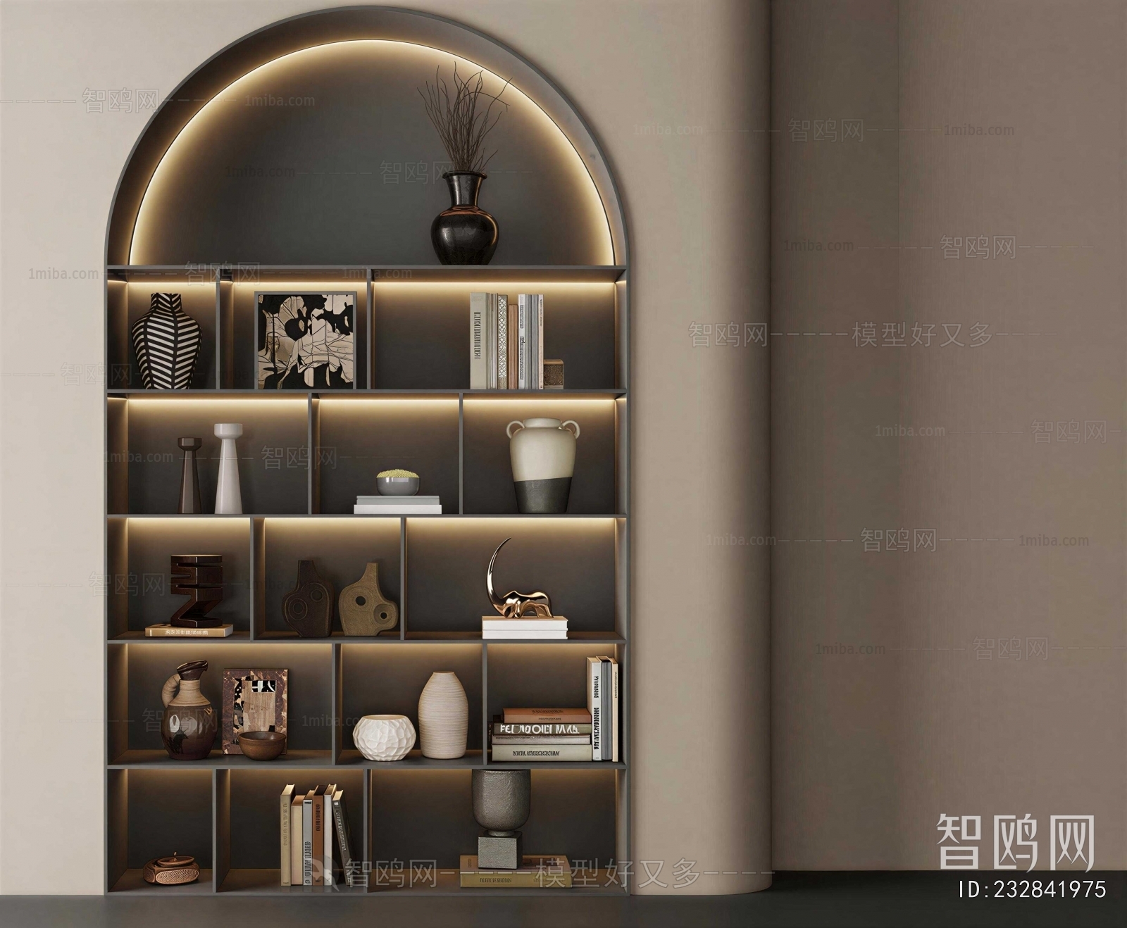 Wabi-sabi Style Bookcase