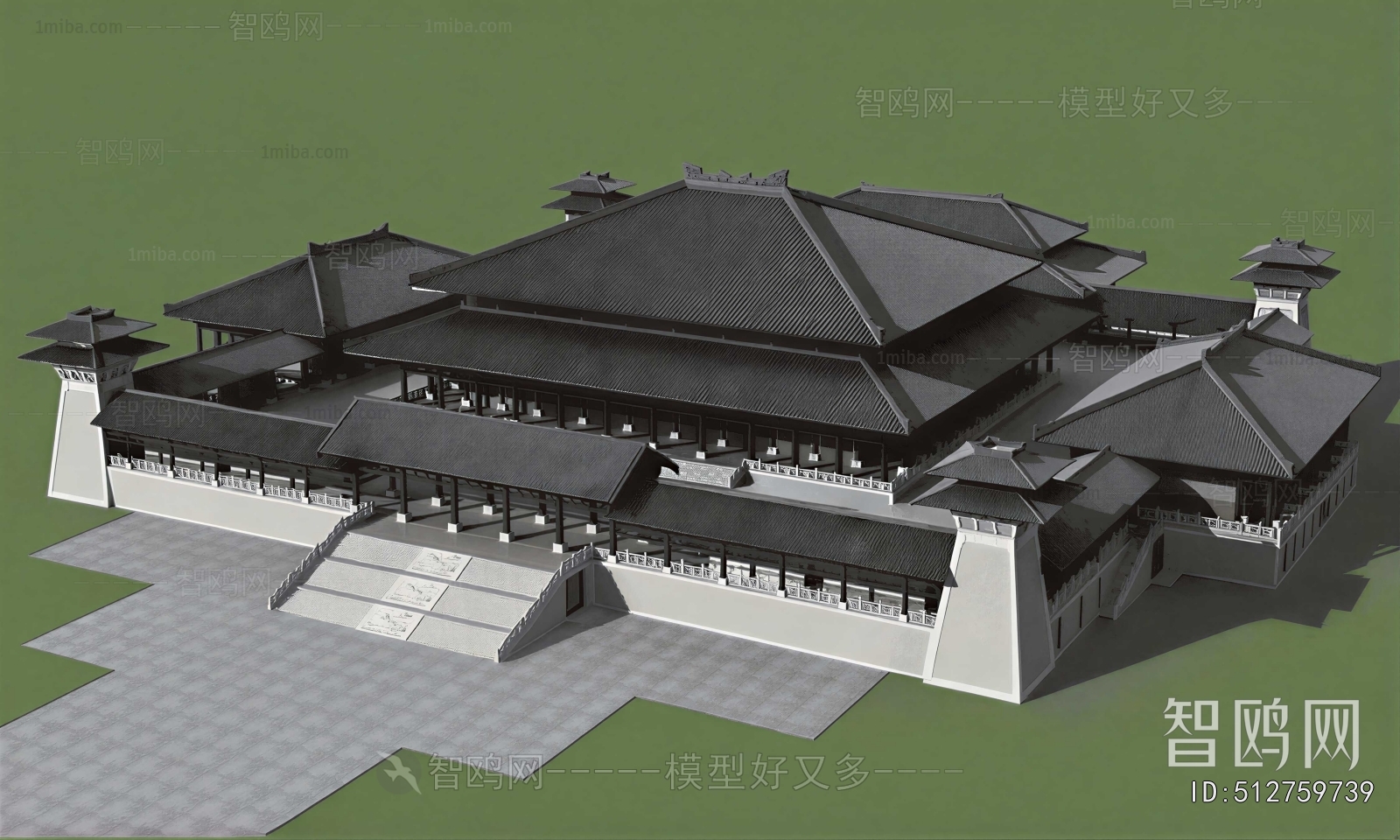 Chinese Style Ancient Architectural Buildings