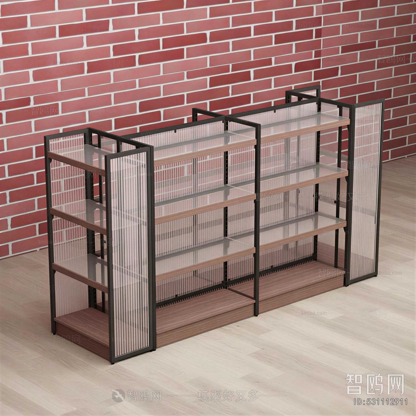 Modern Supermarket Shelf