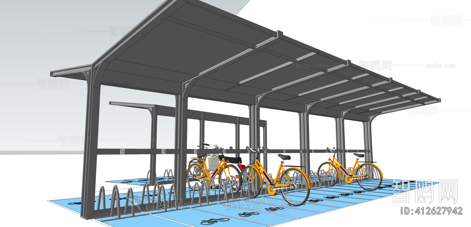 Modern Outdoor Parking Lot