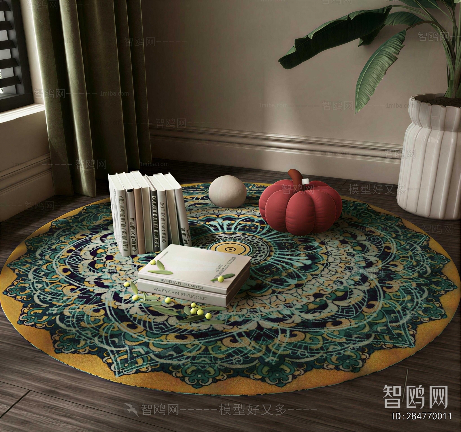 American Style Circular Carpet