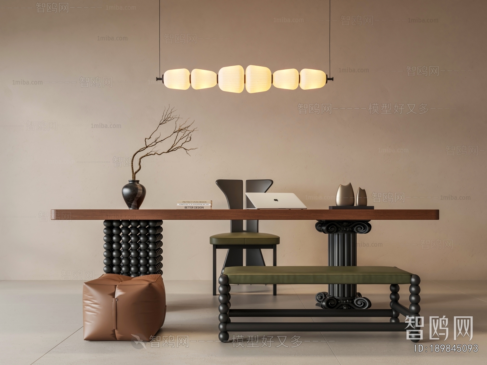 French Style Computer Desk And Chair