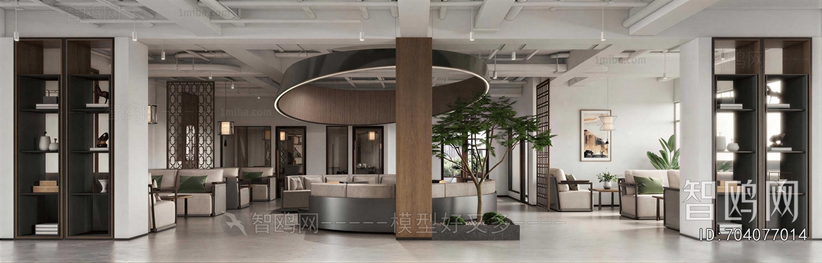 New Chinese Style Office Reception Desk