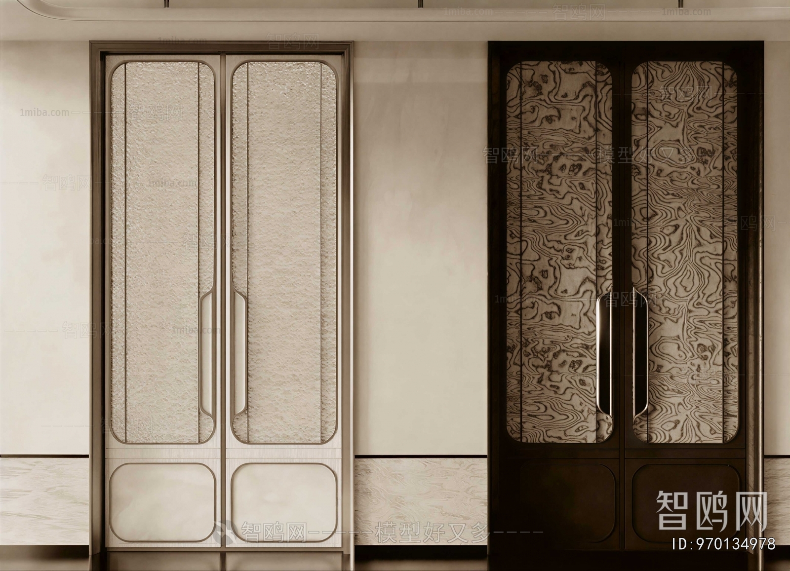 New Chinese Style Double Door