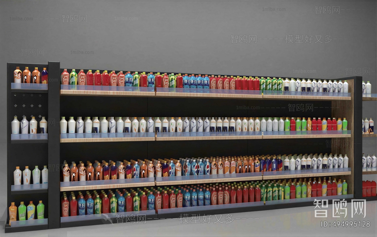 Modern Supermarket Shelf
