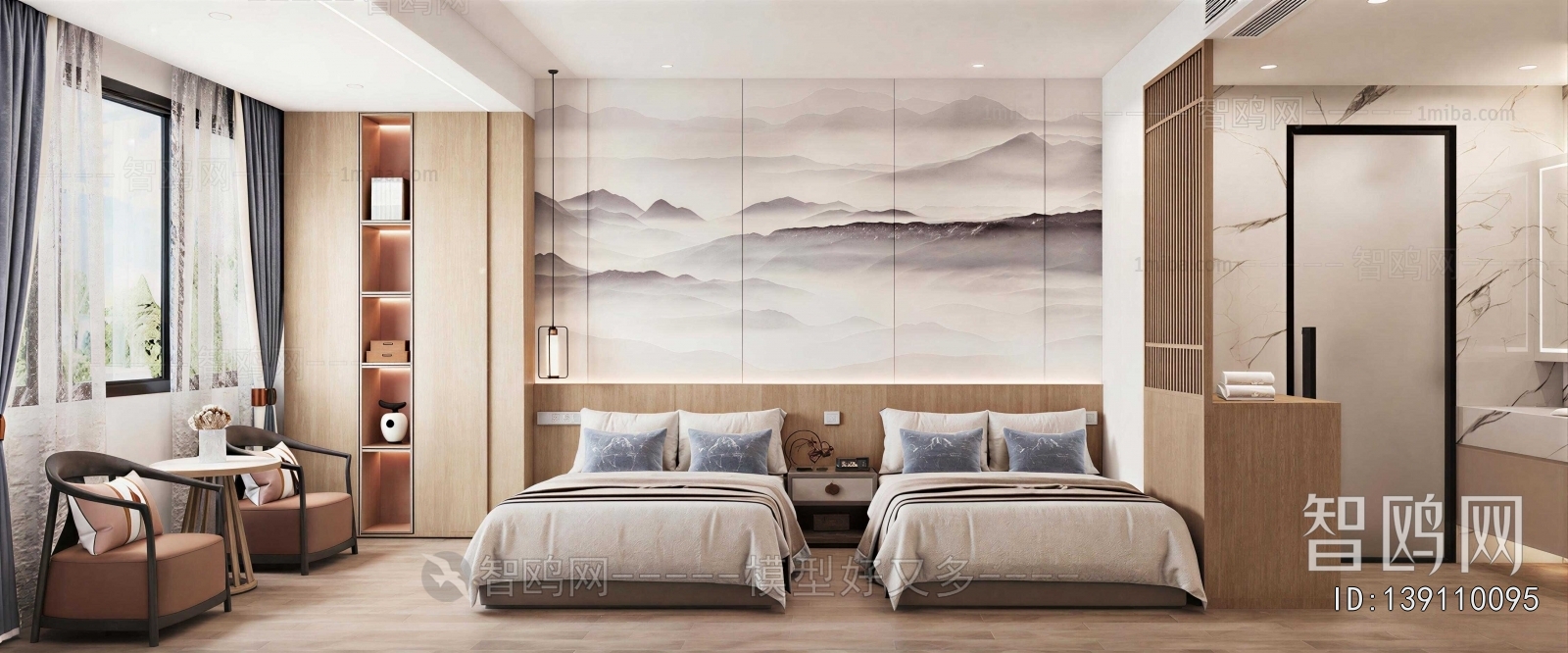 New Chinese Style Guest Room