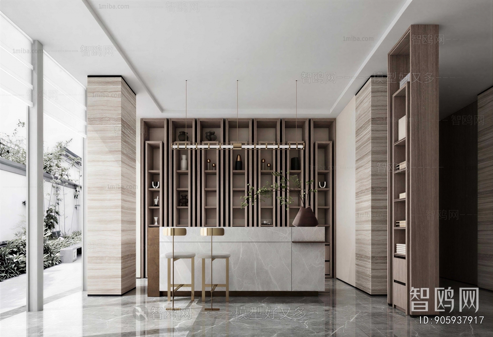 New Chinese Style Lobby Hall