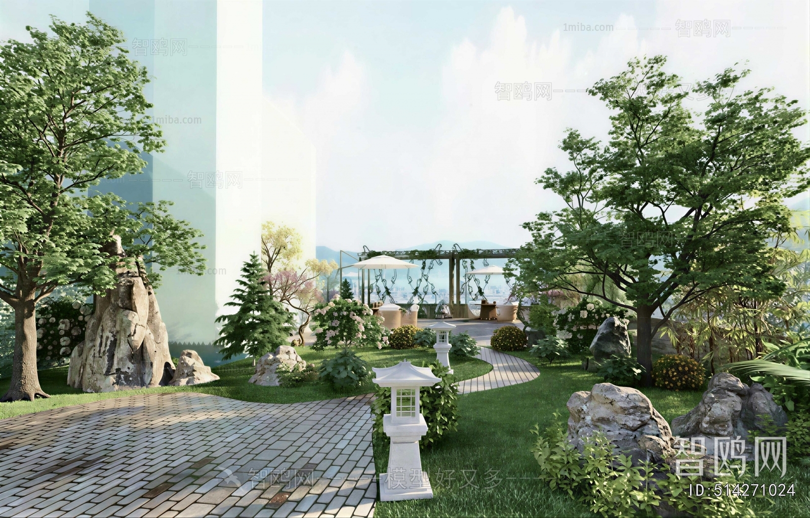 New Chinese Style Courtyard/landscape