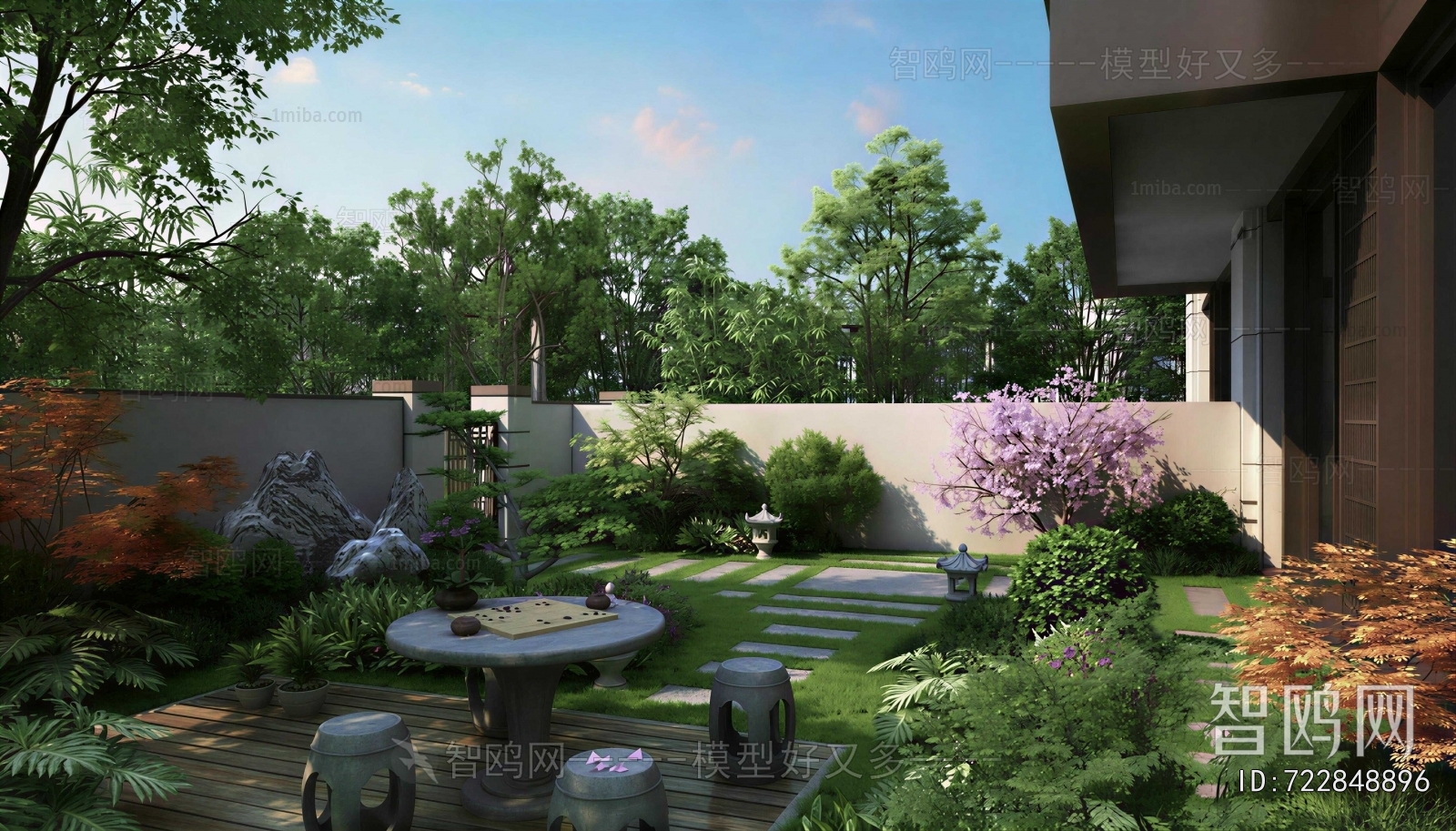 New Chinese Style Courtyard/landscape