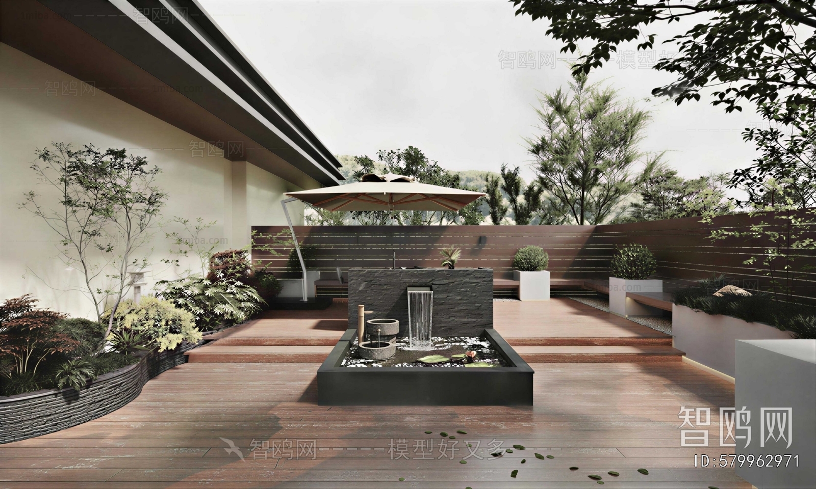 New Chinese Style Courtyard/landscape