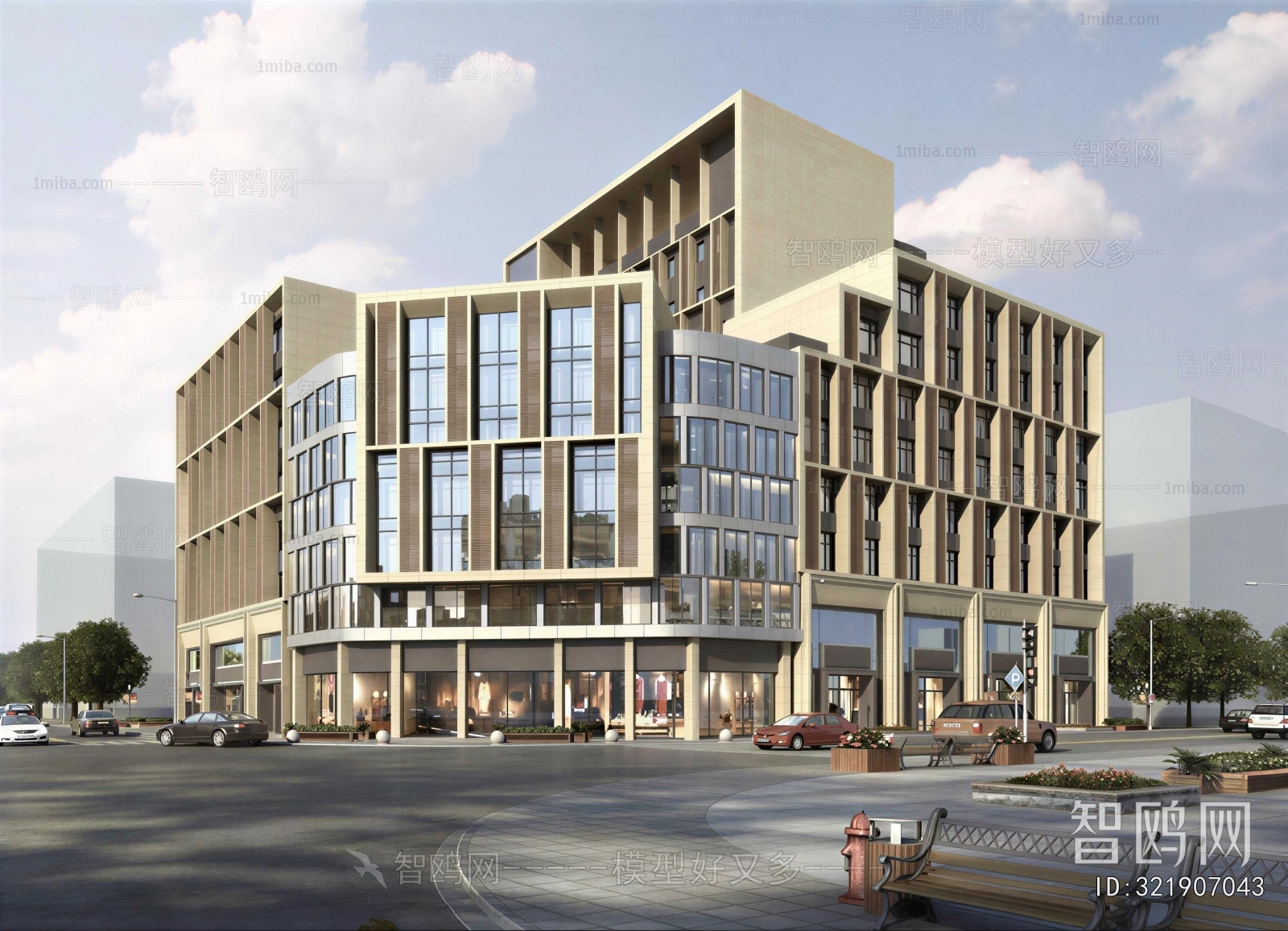 Modern Appearance Of Commercial Building