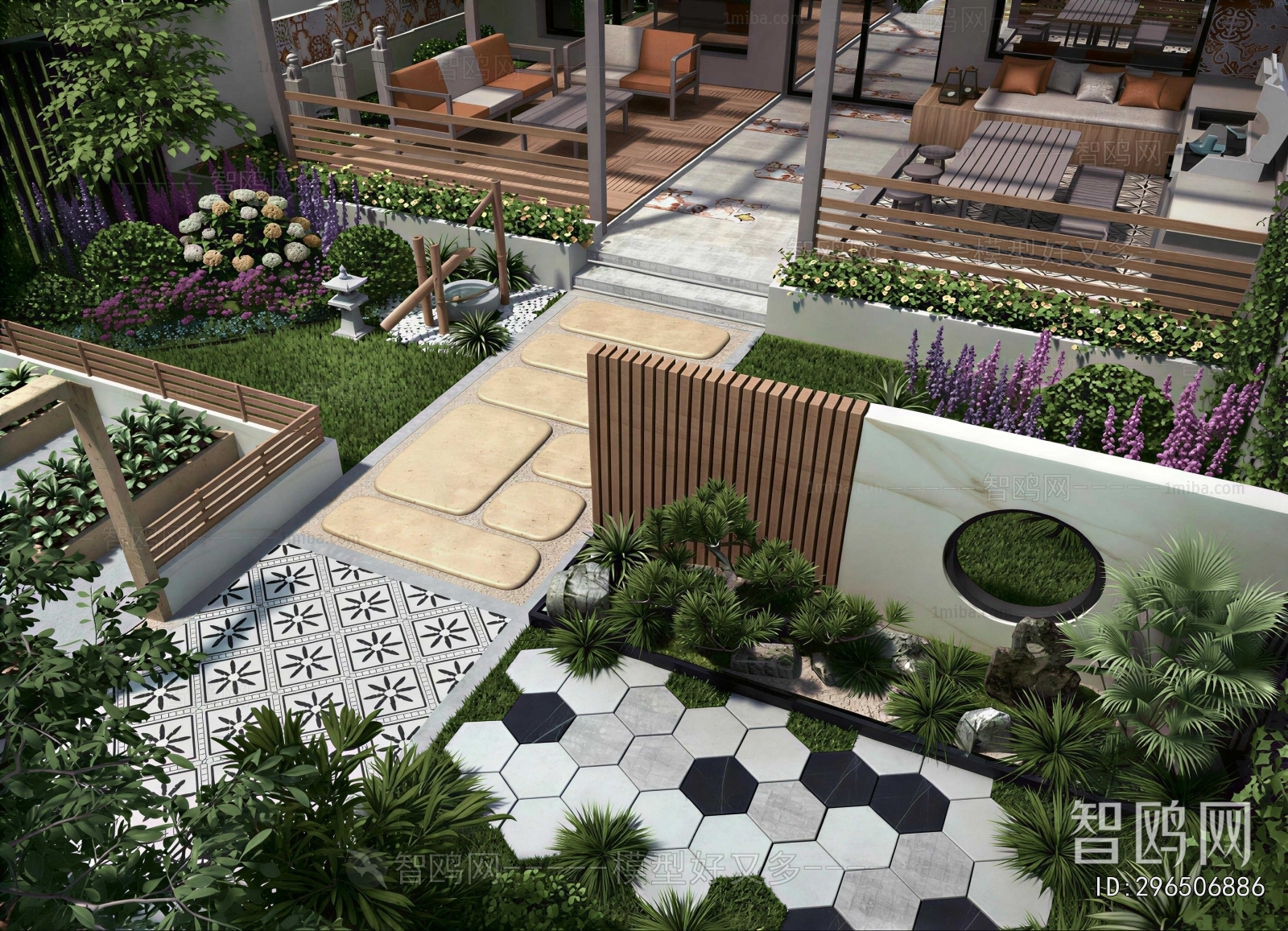 Modern Courtyard/landscape